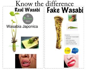 Het verschil tussen echte Wasabi